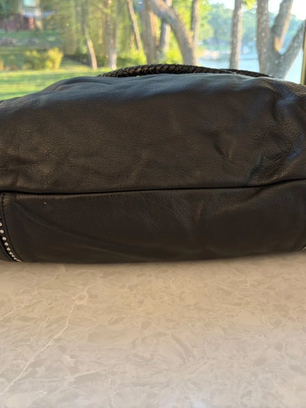 Studded Brighton Hobo Bag